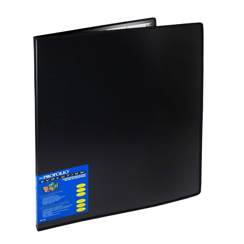 ITOYA كتاب ألبوم الصور إيتويا بروفوليو إيفولوشن 18x24 أسود مع 48 صفحة - مجلد ألبوم الصور لفن الأعمال الفنية - مجلد كتاب الصور - مجلد تقديم كتاب الصور - Image 1